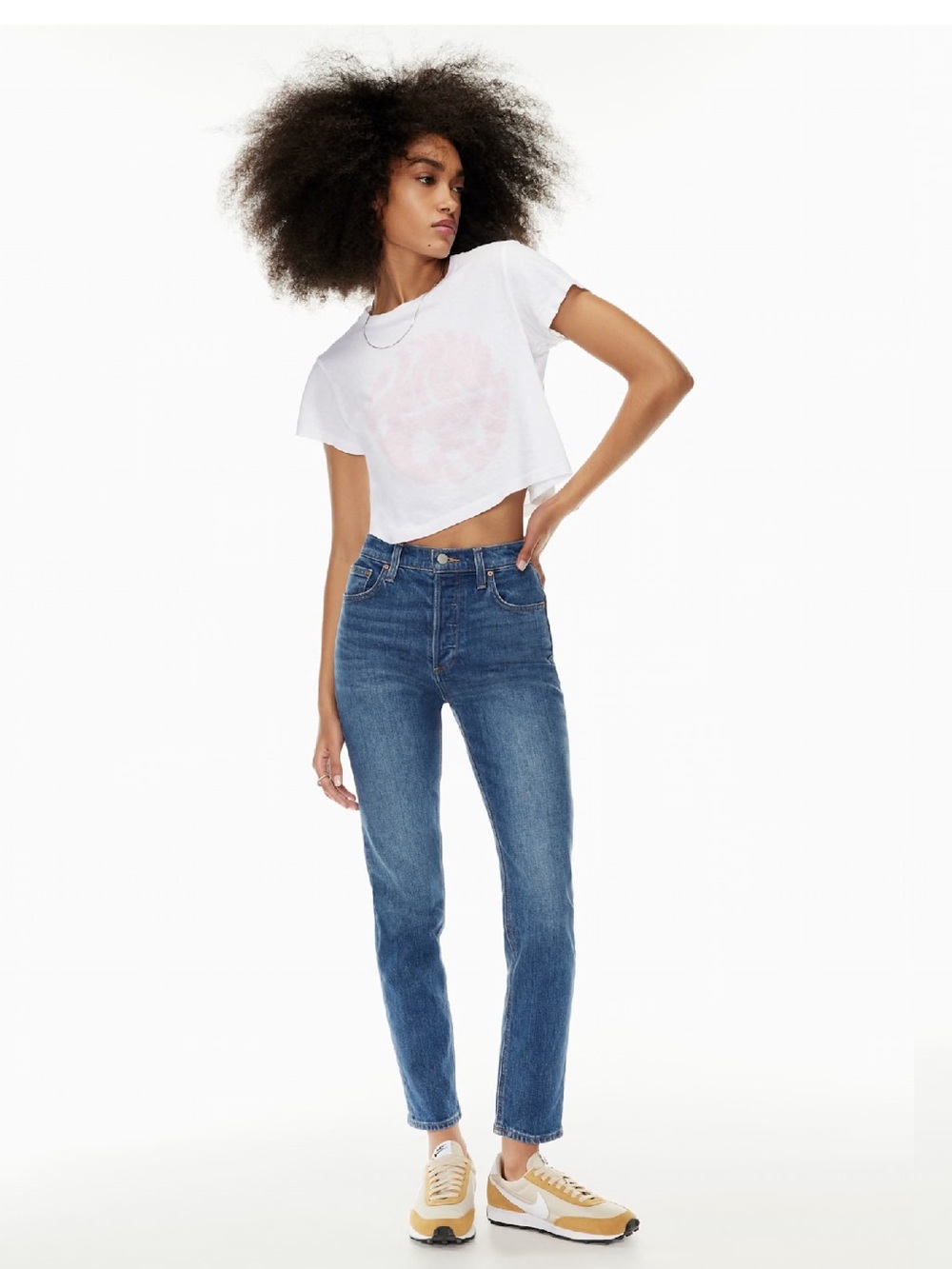Denim Forum Aritzia The Yoko High Rise Slim Jeans size 28L Inseam size 26